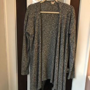 mossimo gray thin cardigan